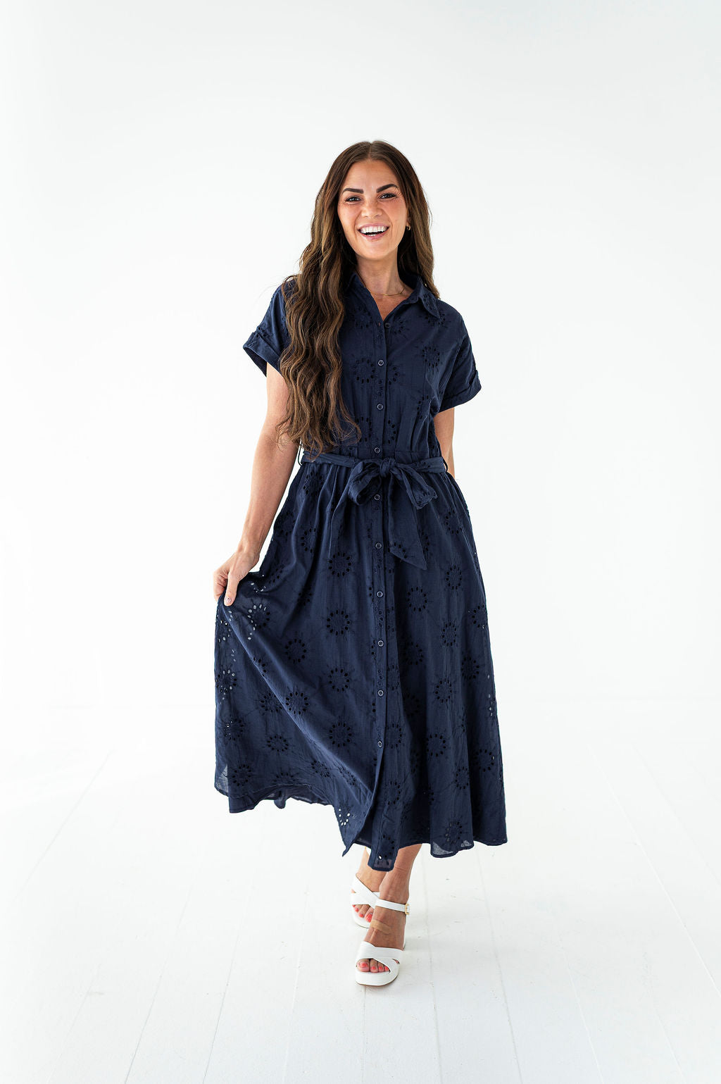 Delphine Eyelet Dress