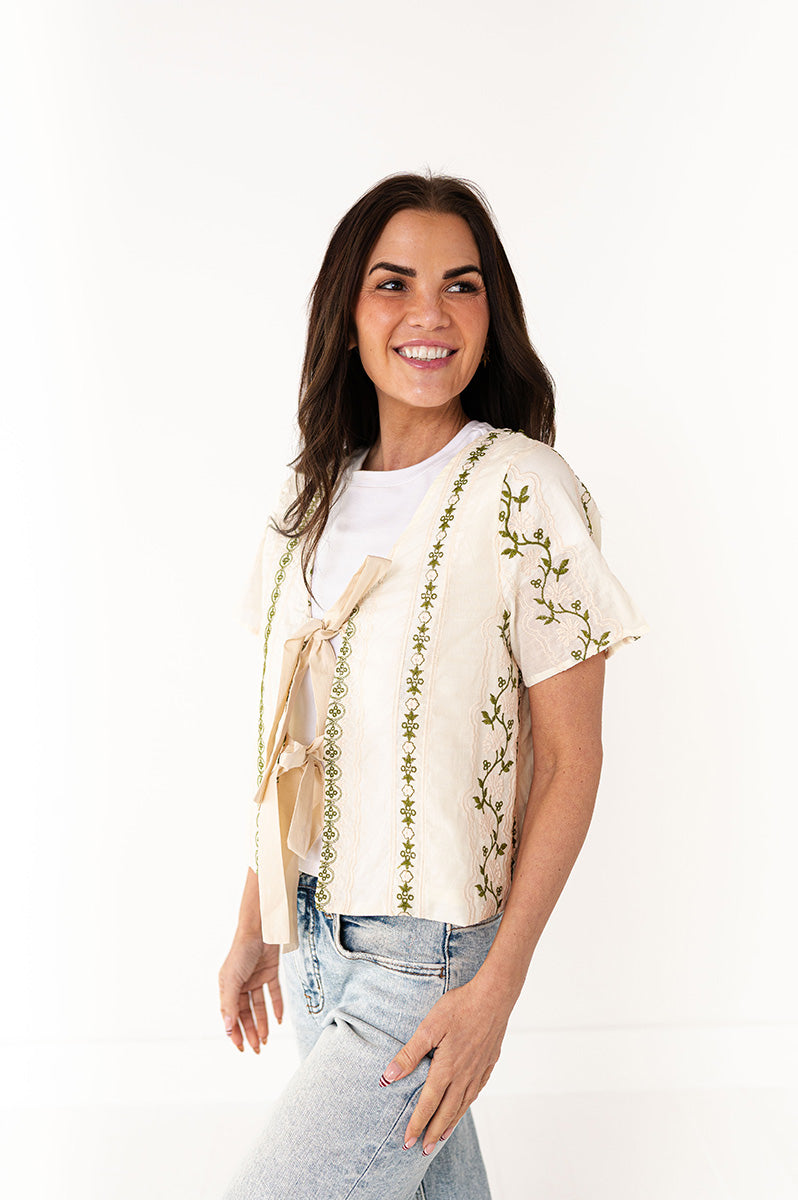 Junie Tie Front Top