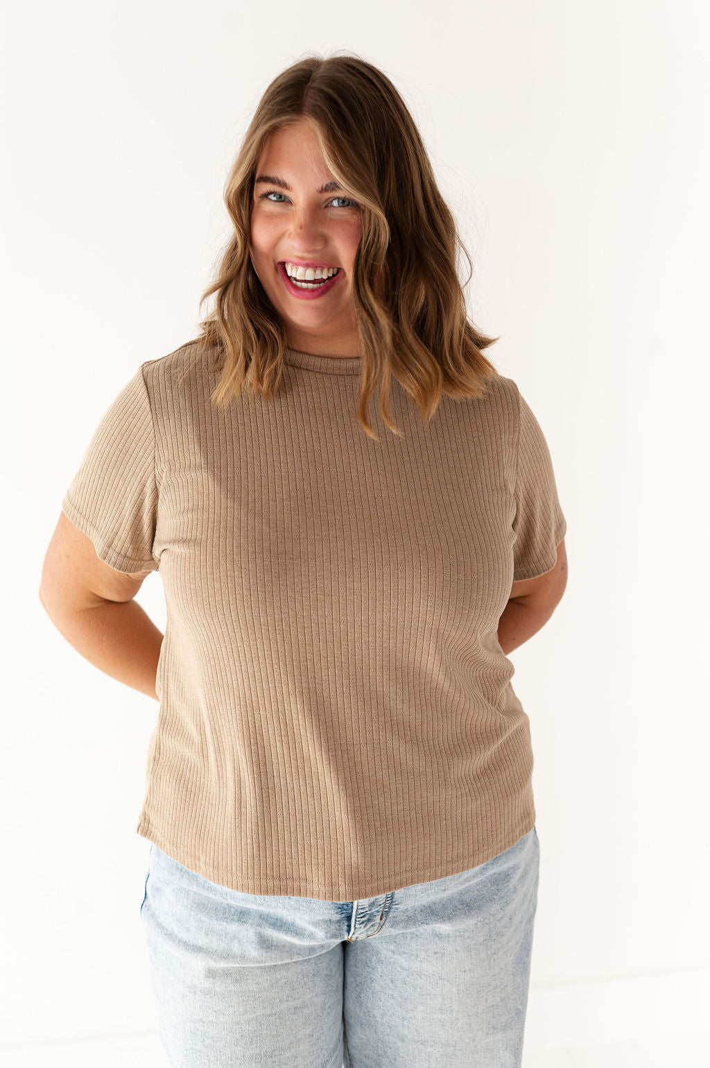 Jessica Pointelle Tee