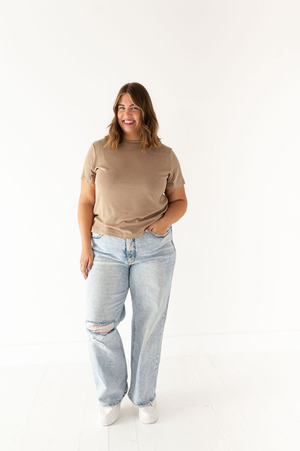 Jessica Pointelle Tee